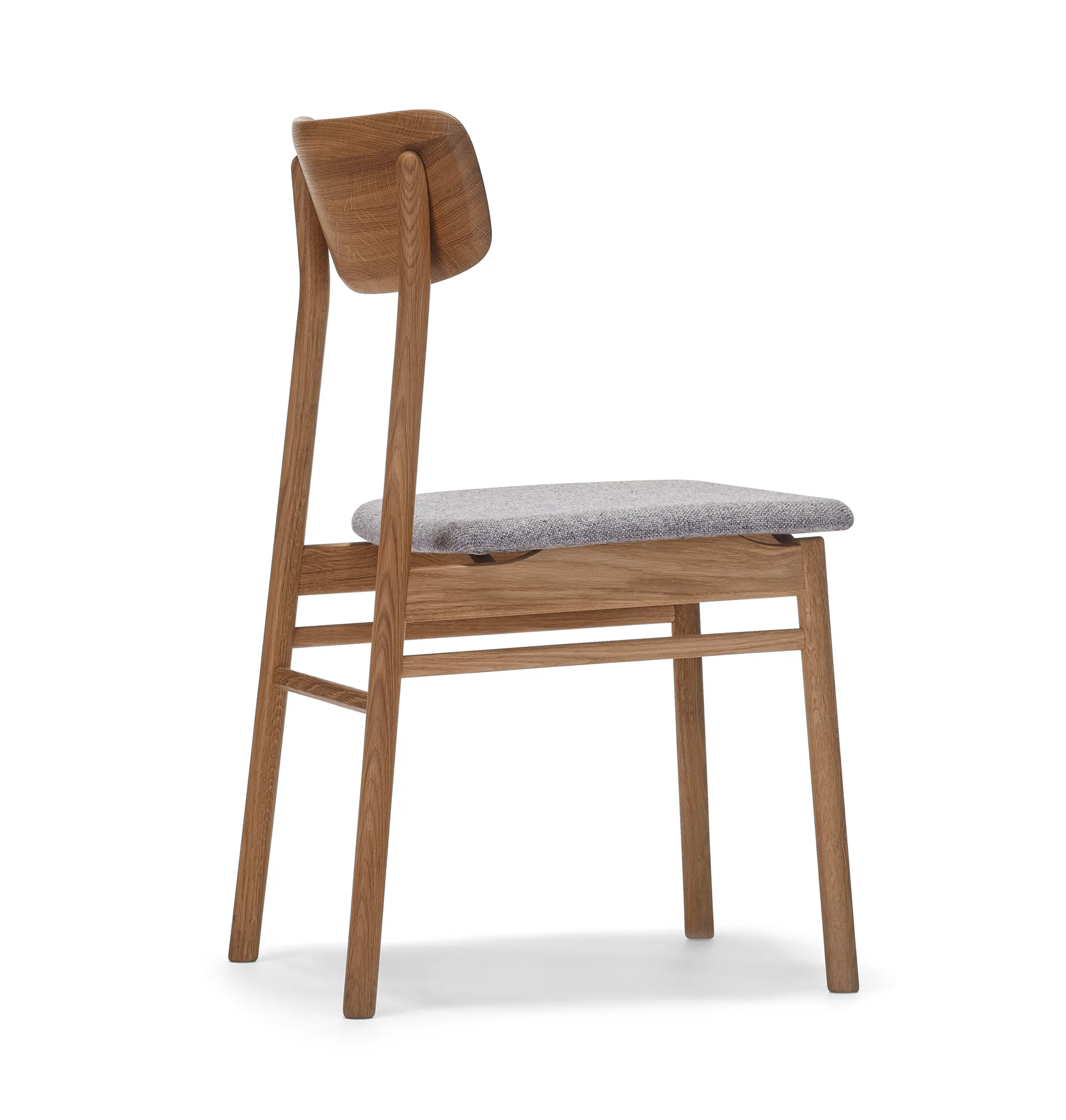 Prima Vista chair oiled oak, Textile hallingdal 65-130 grey Stolab