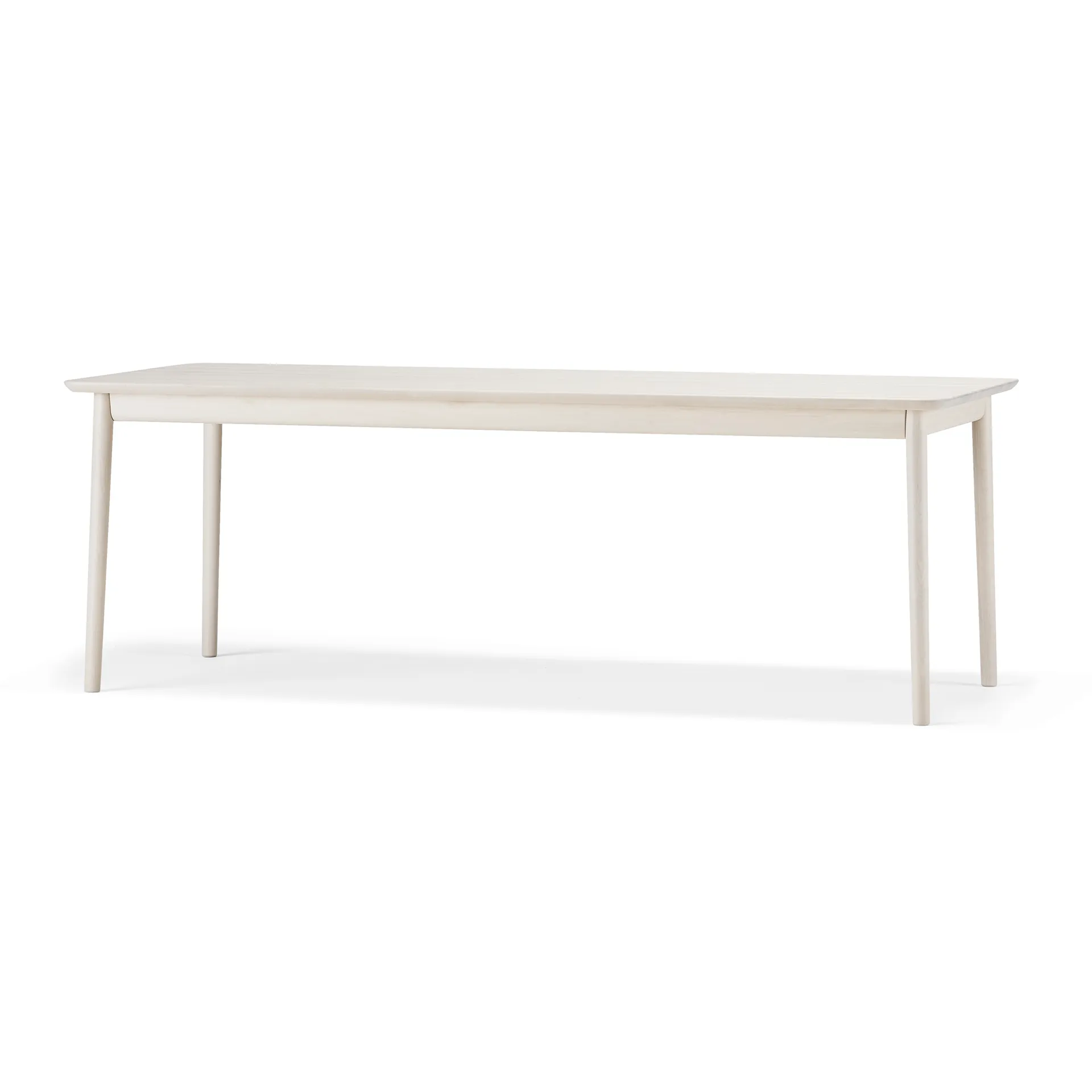 Prima Vista dining table, Birch white oiled 120x90 cm white oiled + 1 extension piece Stolab