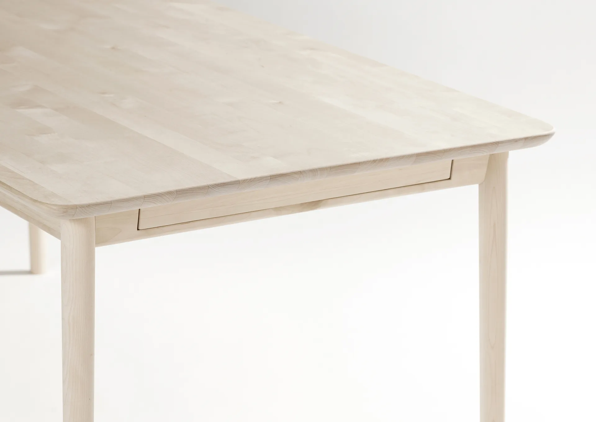 Prima Vista dining table, Birch white oiled 120x90 cm white oiled + 1 extension piece Stolab