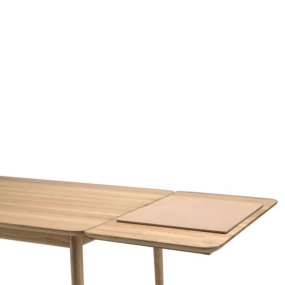 Prima Vista dining table, Oak natural oil-120cm-1 insert Stolab