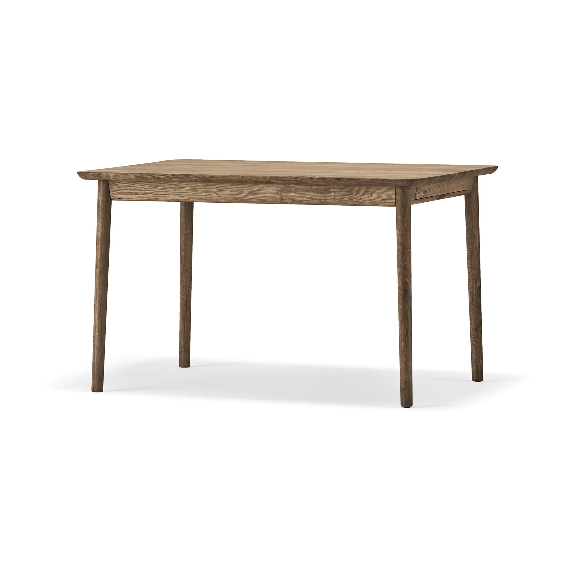 Prima Vista dining table, Smoked oak 120x90 cm + 50 cm disk Stolab