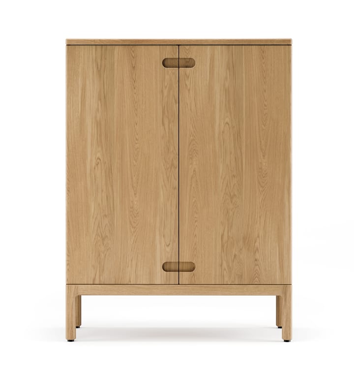 Prio cabinet high - Oak natural oil. wooden door - Stolab