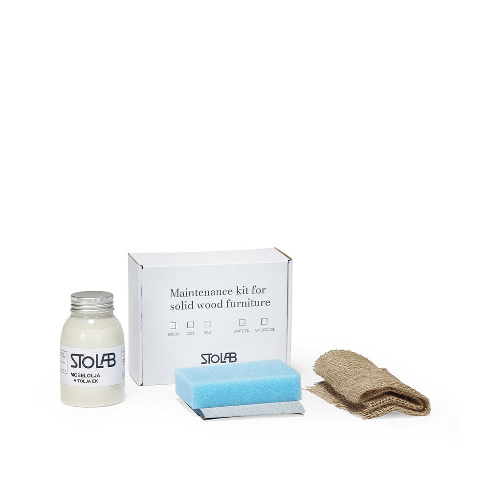 Stolab Stolab white oiled maintenance kit white oiled. 250 ml. to oak