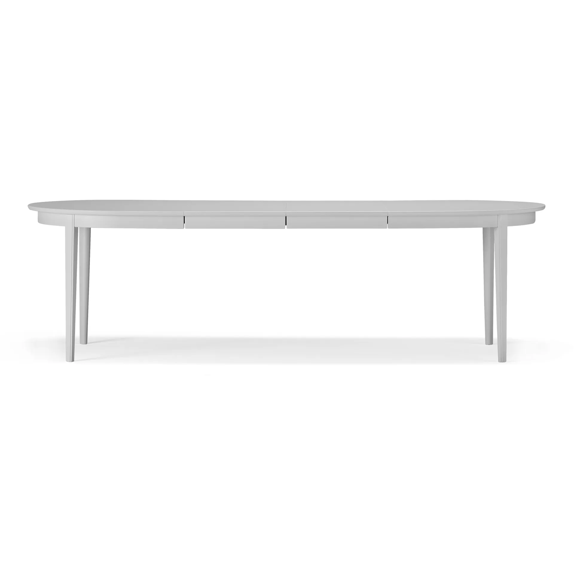 Vardags dining table, Birch light grey 51, 2 extensions Stolab