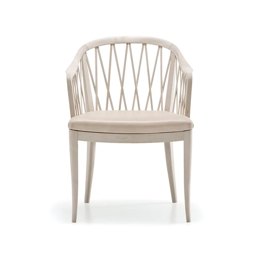 Stolab Widemar arm chair Leather tärnsjö nature. oiled birch