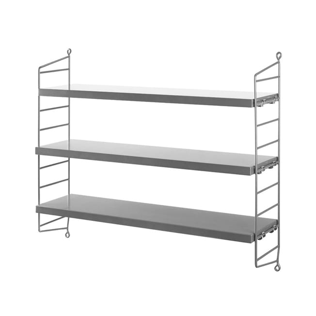 String shelf Pocket grey - grey - String Furniture