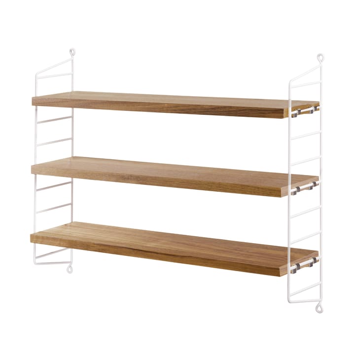 String shelf Pocket oak-white - oak-white - String Furniture
