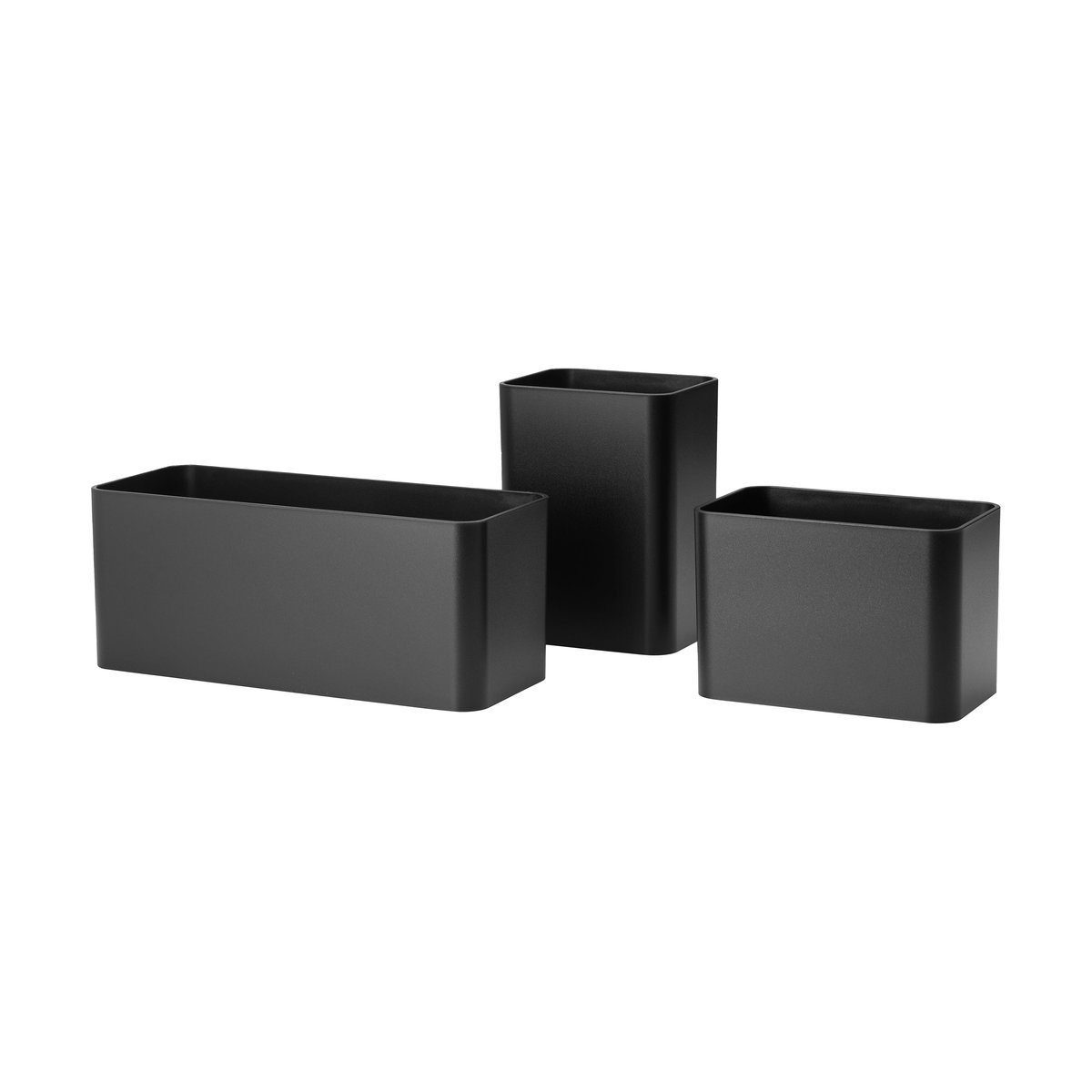 String Grid organizer 3 pieces Black | Scandinavian Design | Shelves & shelving systems | Black