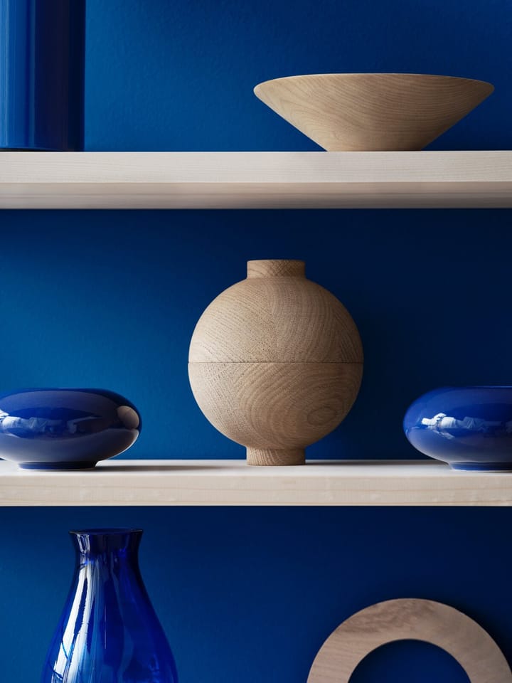 String 1949-2024 shelf Limited Edition 60x60x20 cm, Blue/white oiled pine String