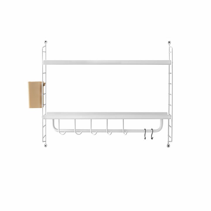 String bathroom wall shelf, White String