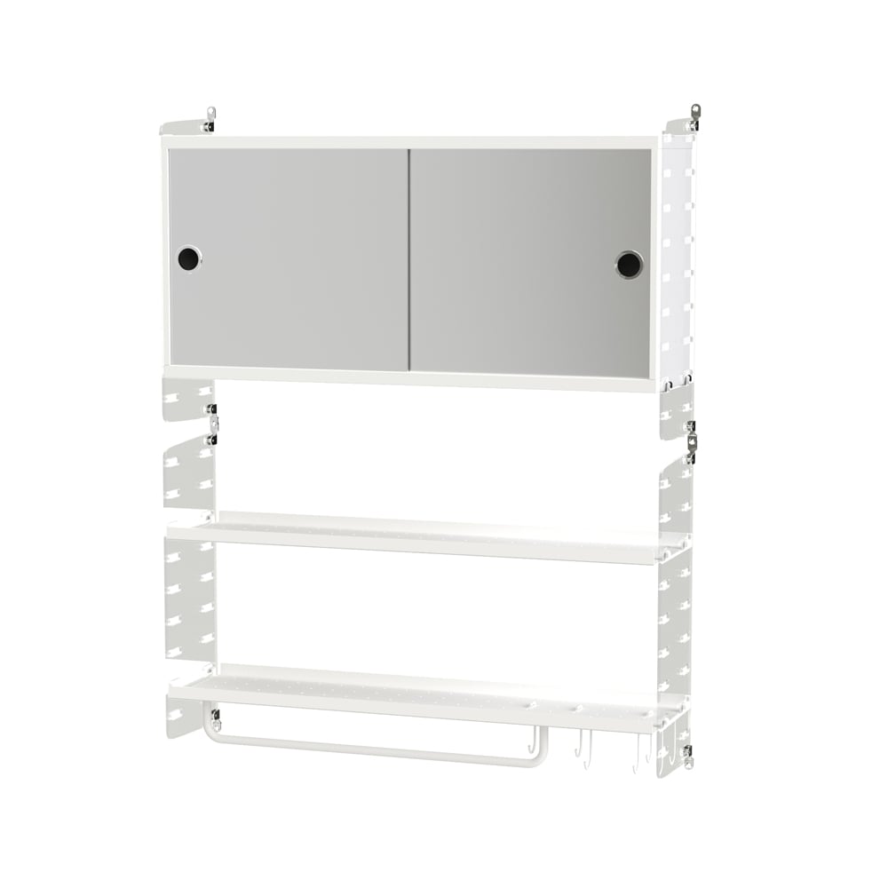 String bathroom white & Plex - Combination D | Scandinavian Design | White