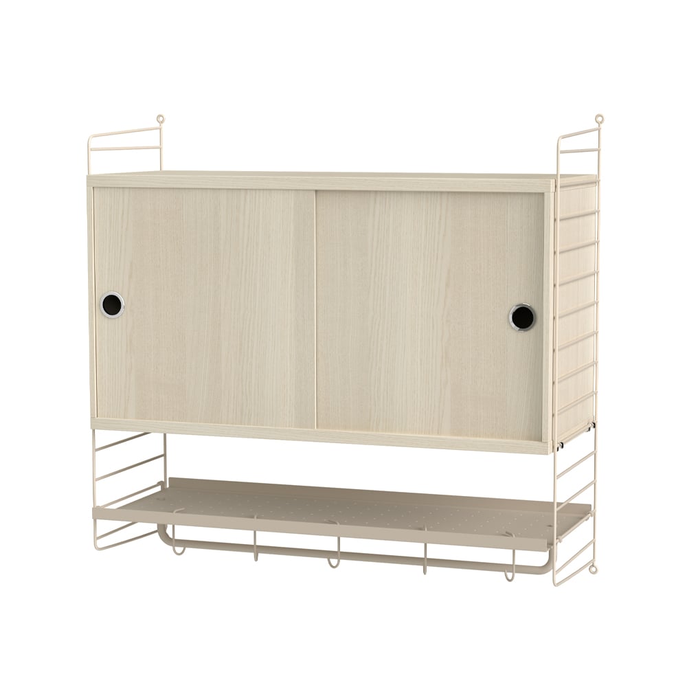 String bedroom ash & beige - Combination F | Scandinavian Design | Beige