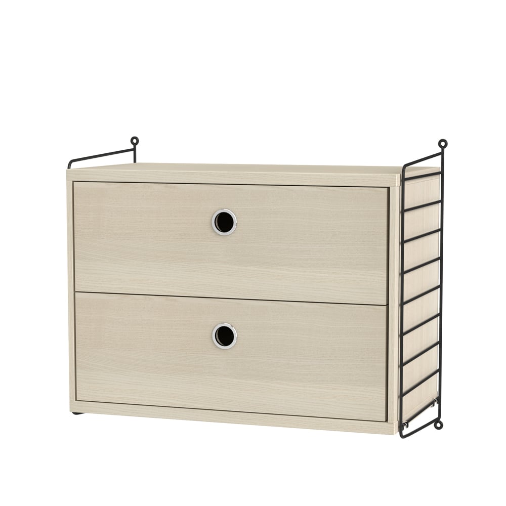 String bedroom ash & black - Combination A | Scandinavian Design | Beige