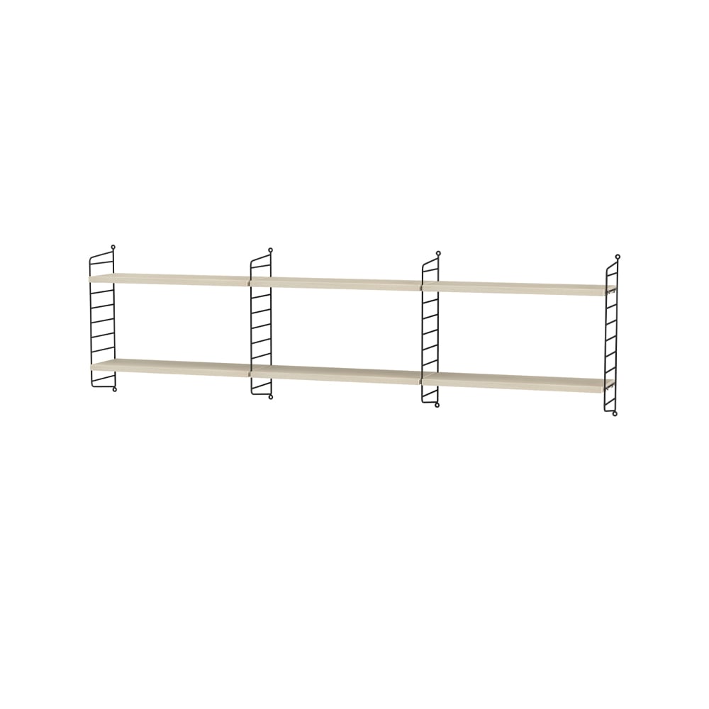 String bedroom ash & black - Combination E | Scandinavian Design | Beige