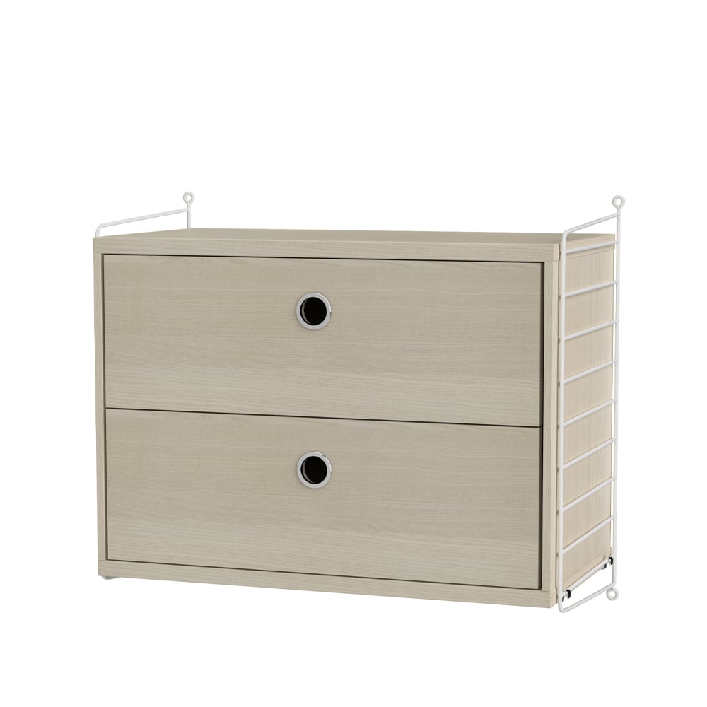 String bedroom ash & white - Combination A | Scandinavian Design | Beige