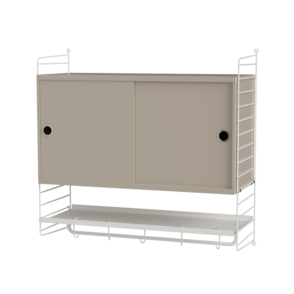 String bedroom beige & white - Combination F | Scandinavian Design | Beige