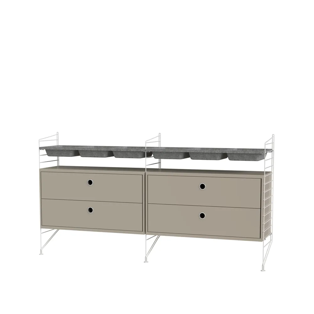 String bedroom beige & white - Combination G String