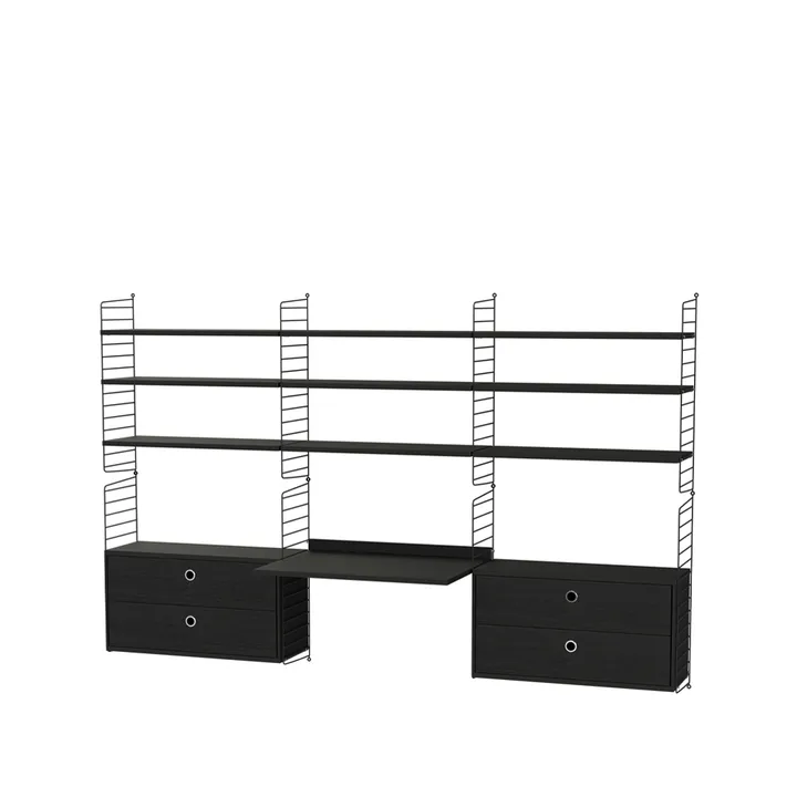 String bedroom black - Combination F - String