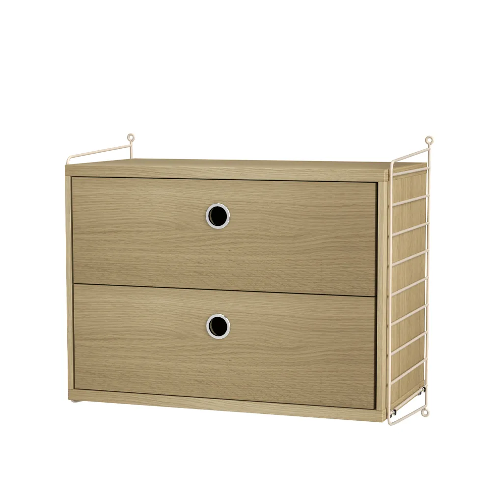 String bedroom oak & beige - Combination A,  String
