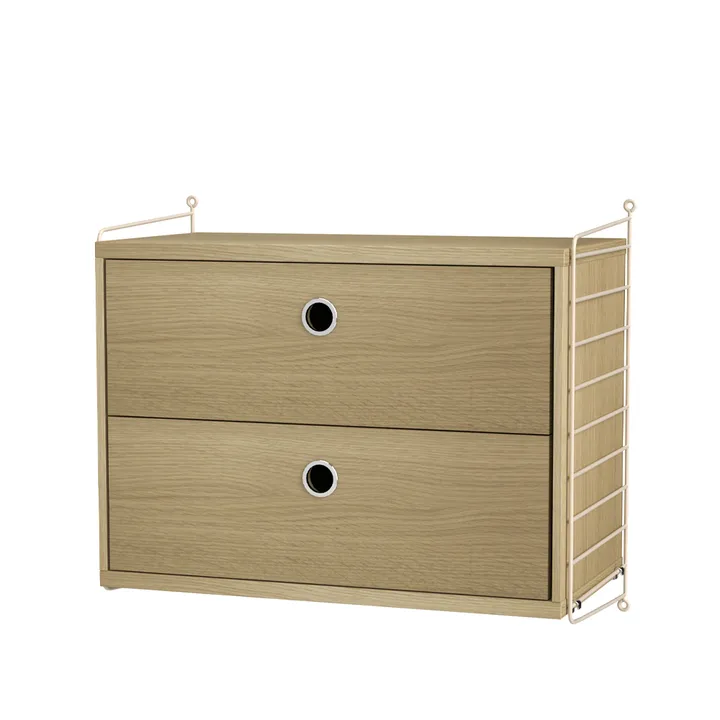 String bedroom oak & beige - Combination A - undefined - String