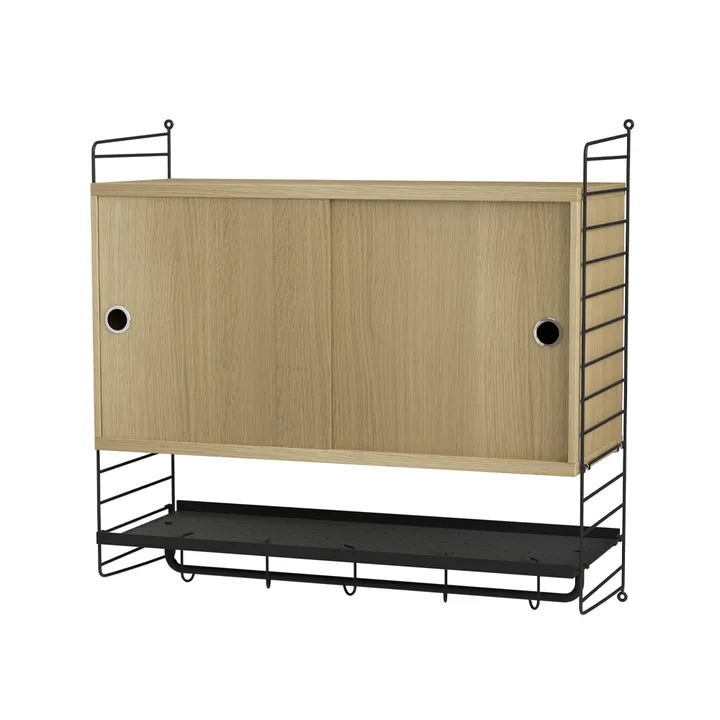 String bedroom oak & black - Combination F - String
