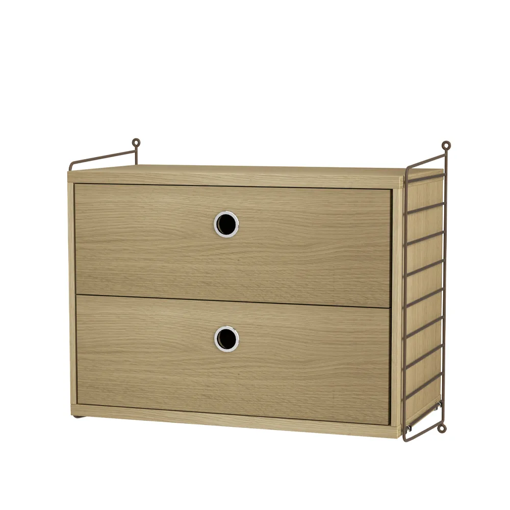 String bedroom oak & brown - Combination A,  String