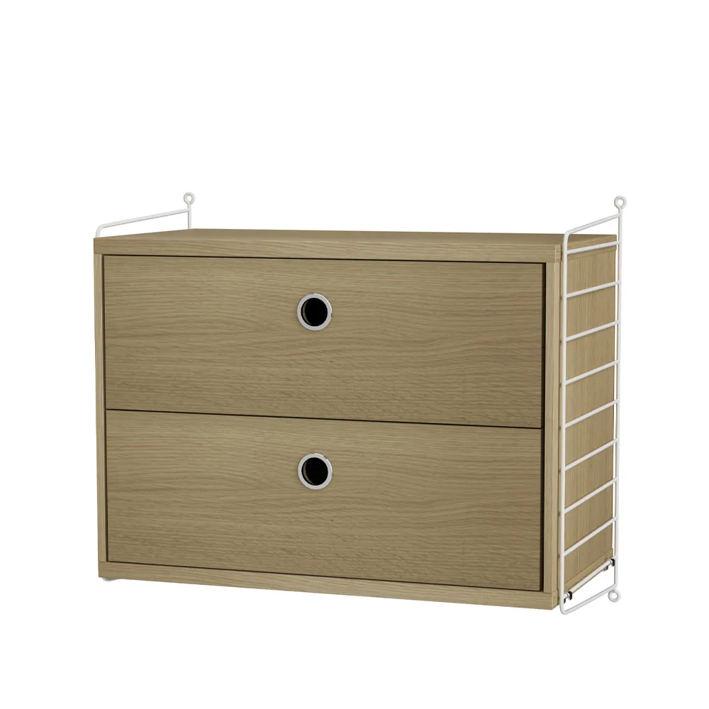 String bedroom oak & white - Combination A String