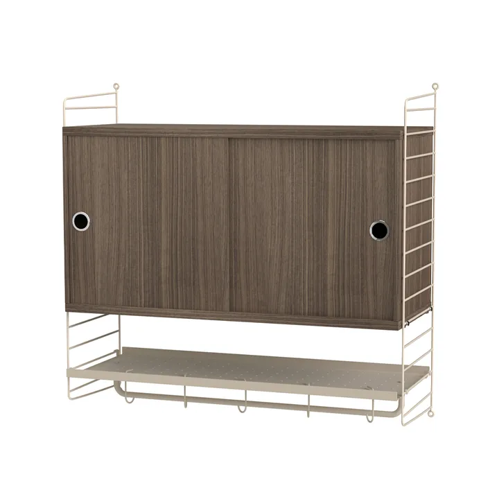 String bedroom walnut & beige - Combination F - String