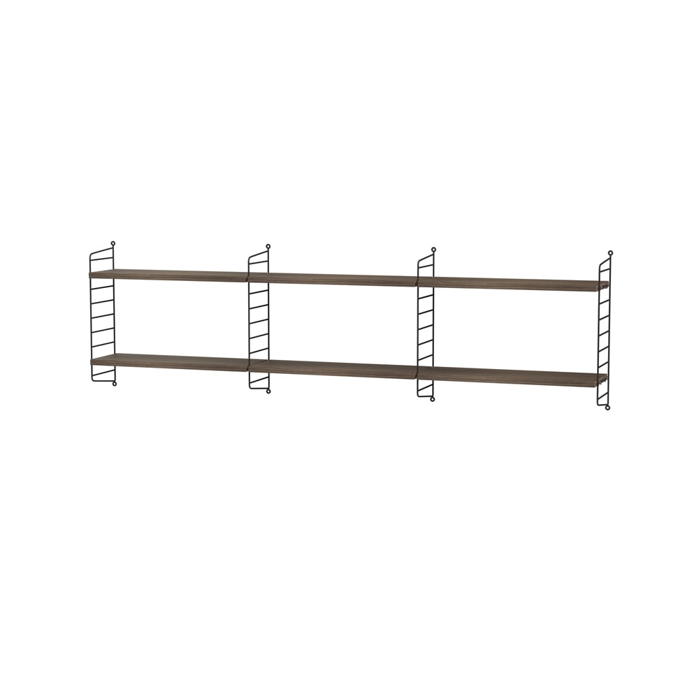 String bedroom walnut & black - Combination E | Scandinavian Design | Brown