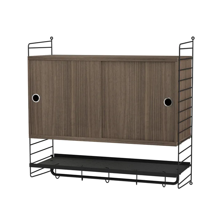 String bedroom walnut & black - Combination F - String