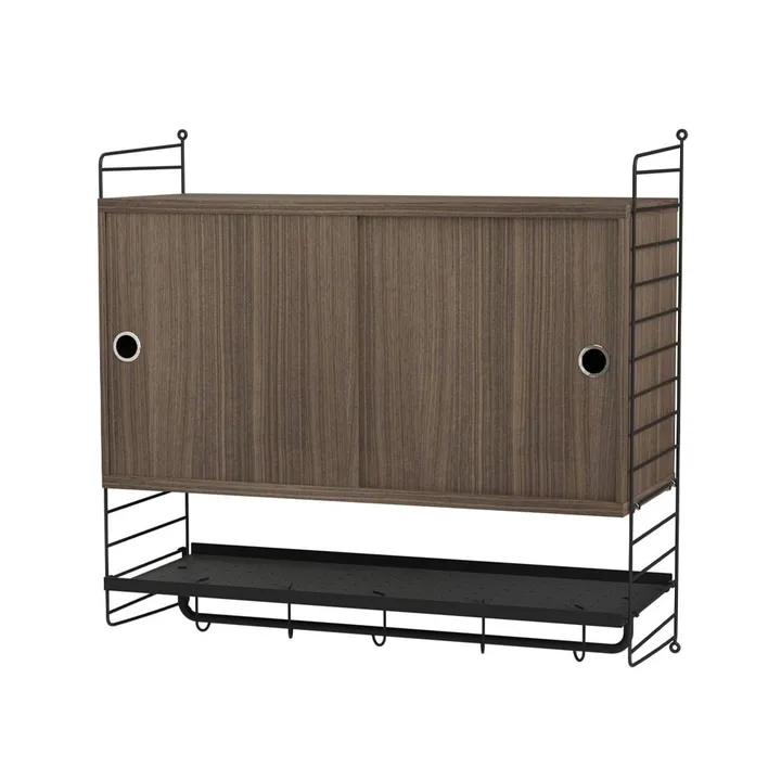 String bedroom walnut & black - Combination F - String