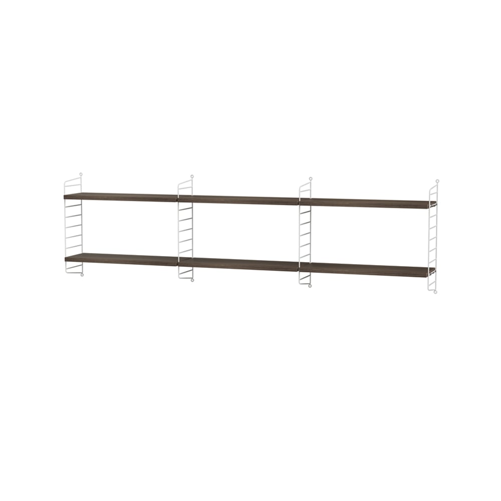 String bedroom walnut & white - Combination E | Scandinavian Design | Brown