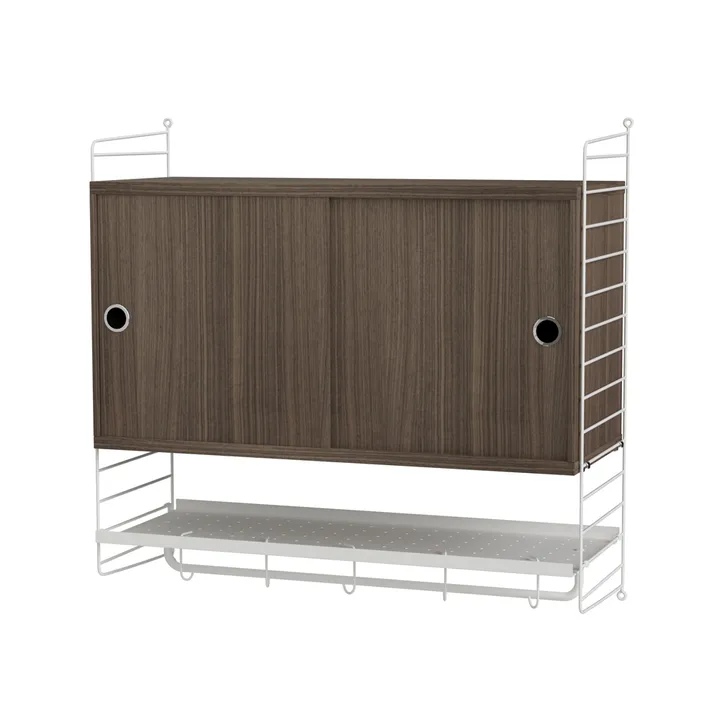 String bedroom walnut & white - Combination F - String