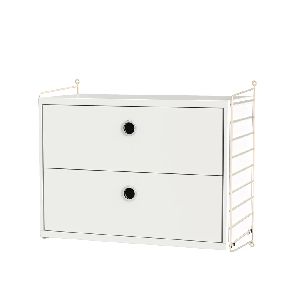 String bedroom white & beige - Combination A String