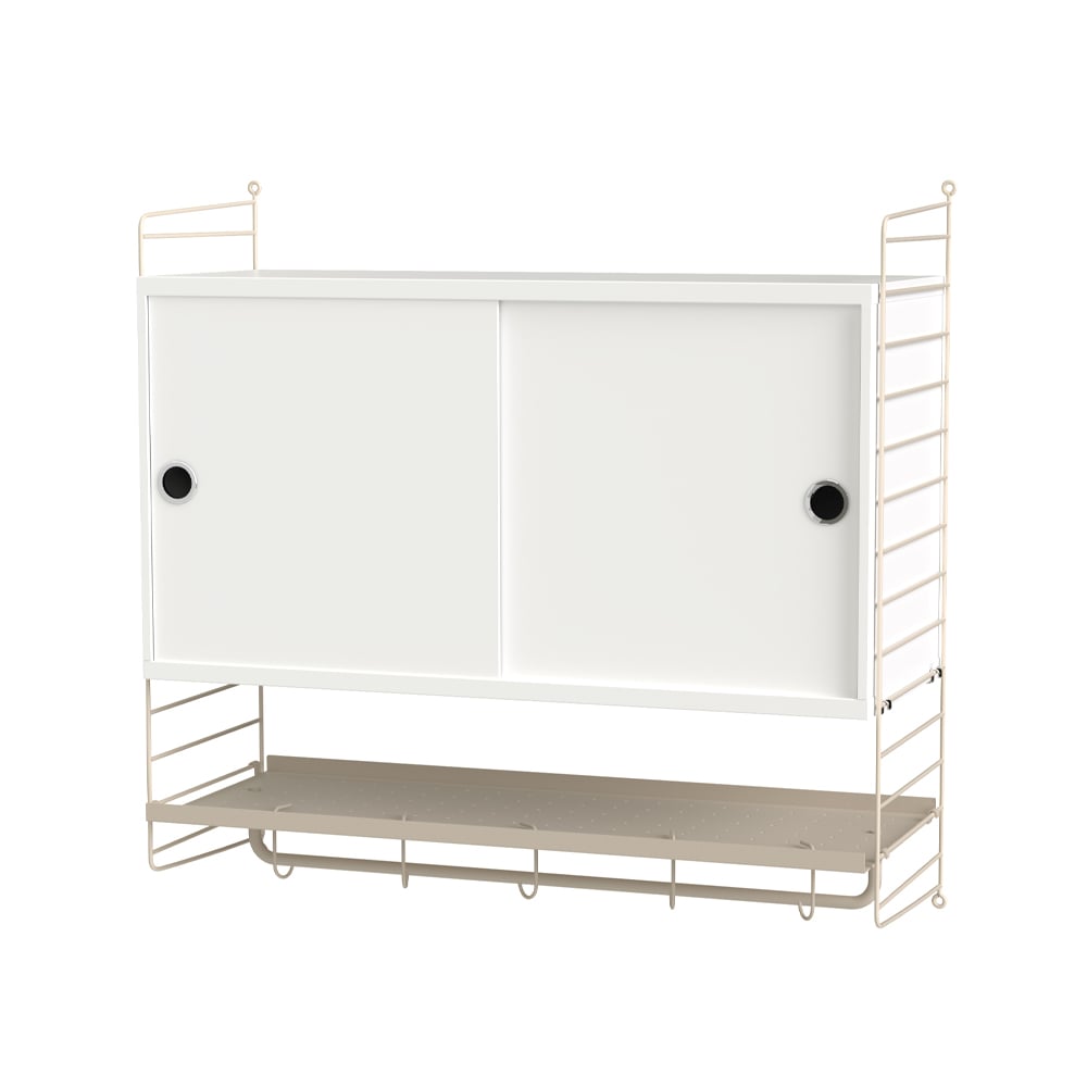String bedroom white & beige - Combination F | Scandinavian Design | White