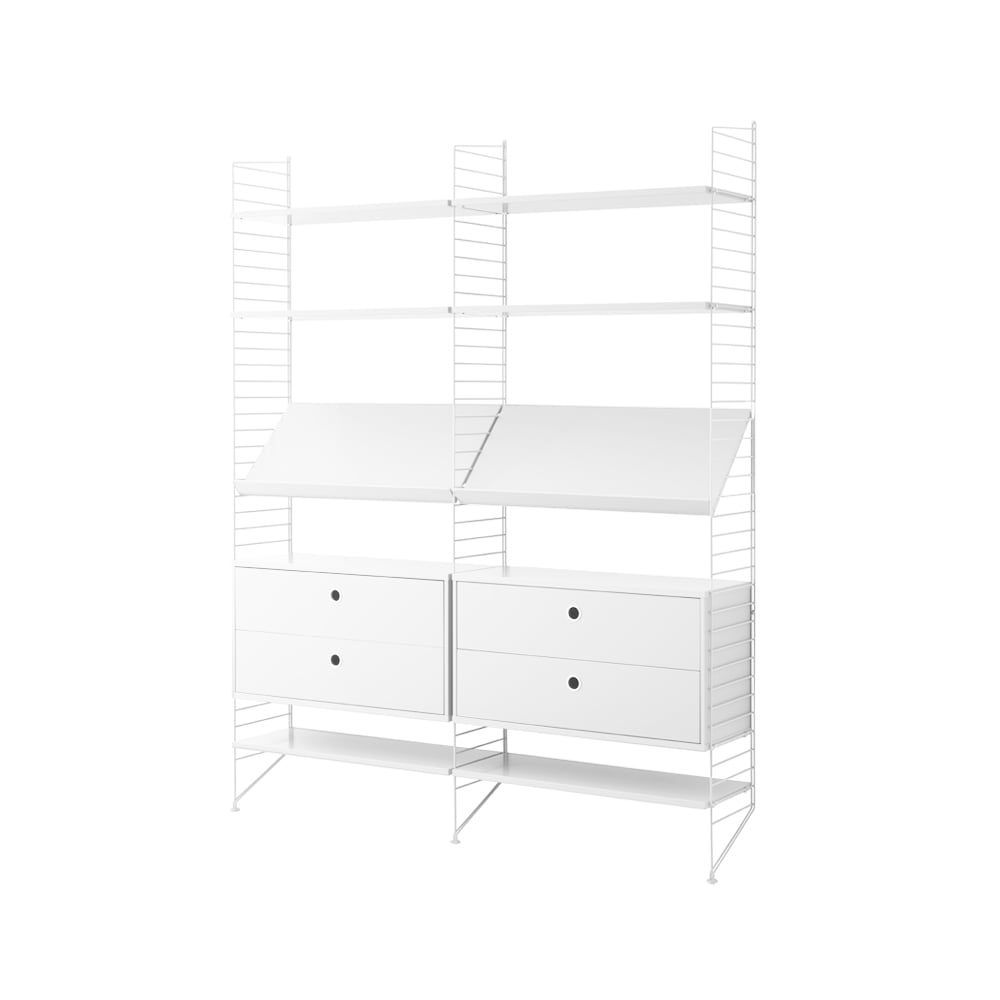 String String bookshelf combination A - white | Scandinavian Design | White