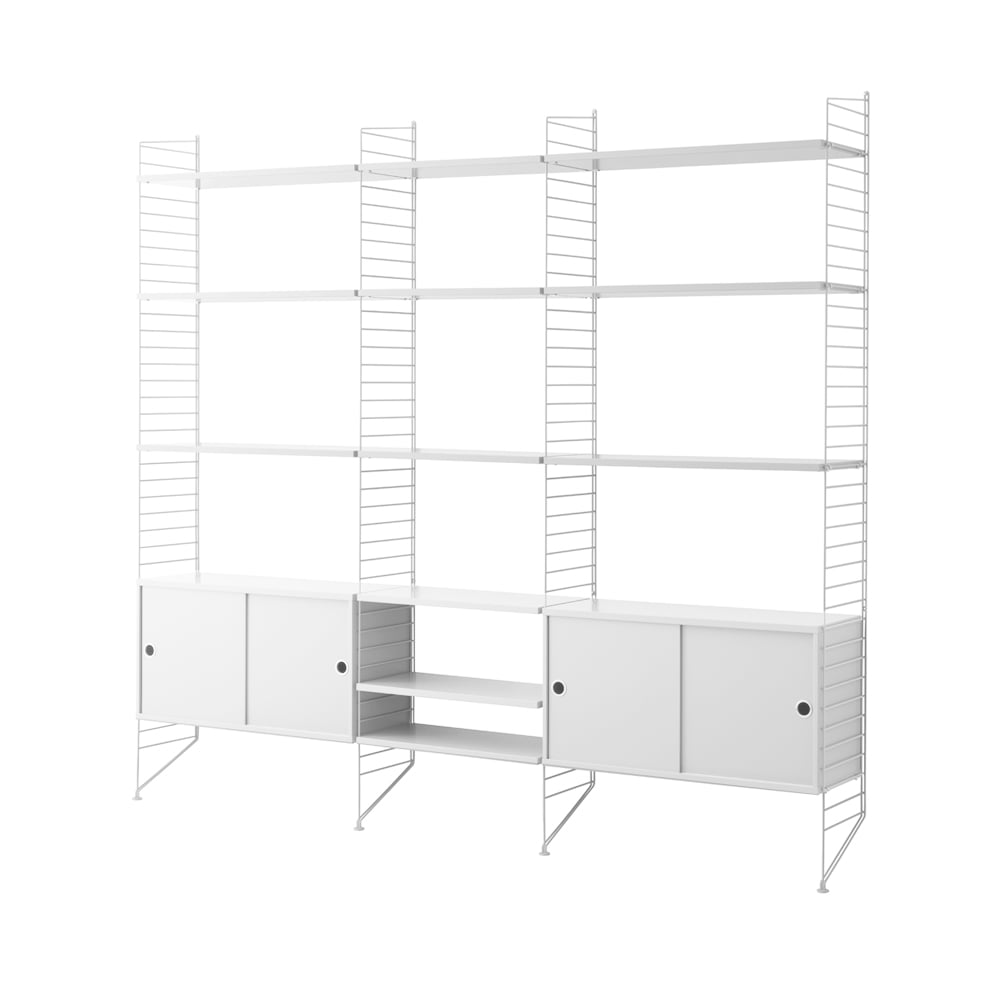 String bookshelf combination B - white | Scandinavian Design | White