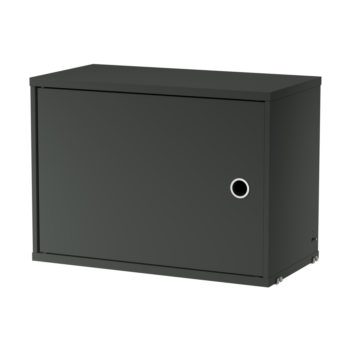 String cabinet with door Dark grey | Scandinavian Design | Display & glass cabinets | Grey
