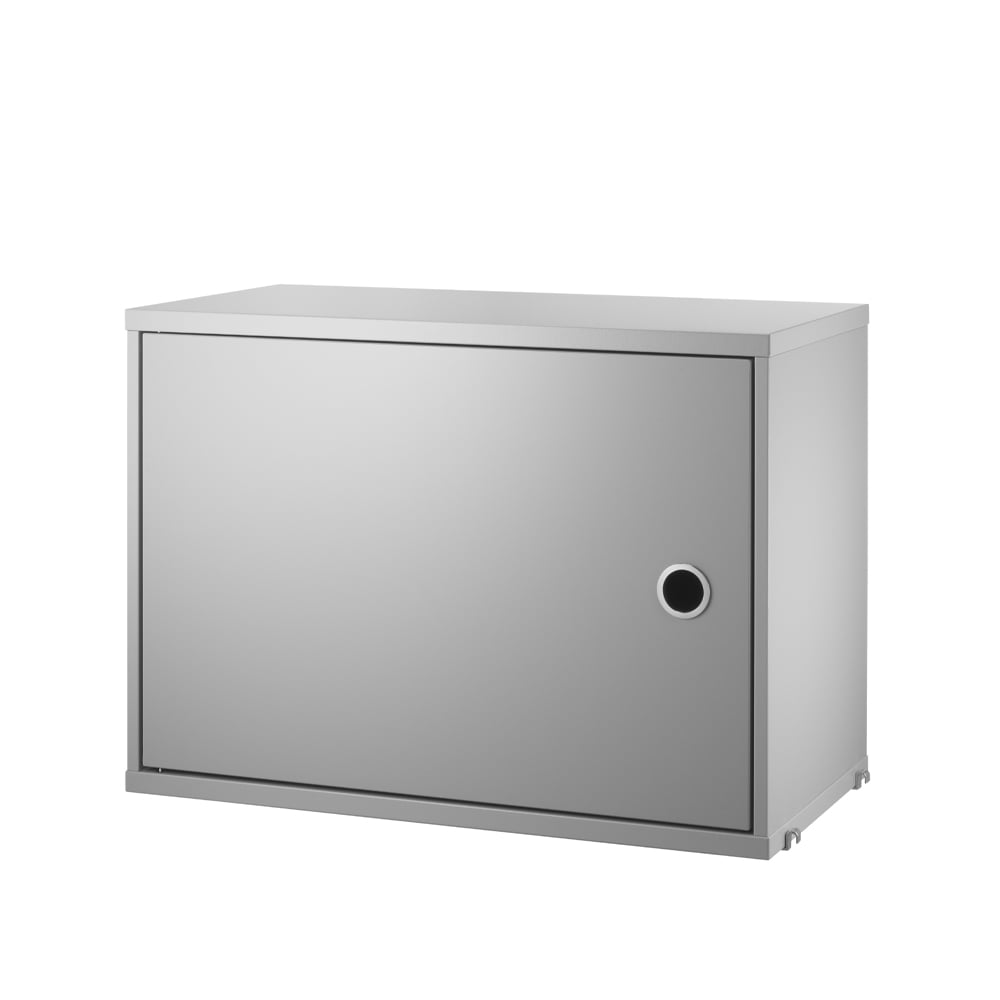 String cabinet with door Grey, 58x30 cm | Scandinavian Design | Display & glass cabinets | Grey