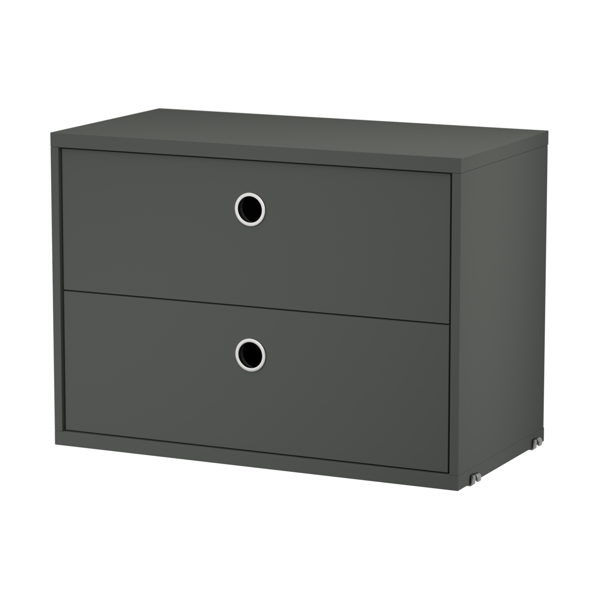 String String cabinet with drawers Dark grey, 58x30 cm