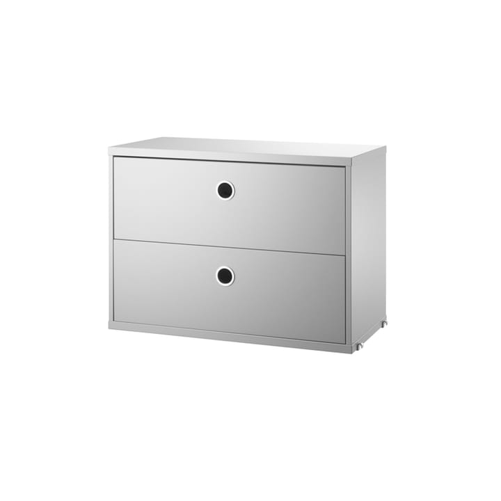 String cabinet with drawers - Grey, 58x30 cm - String