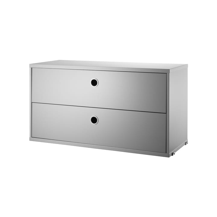 String cabinet with drawers - Grey, 78x30 cm - String