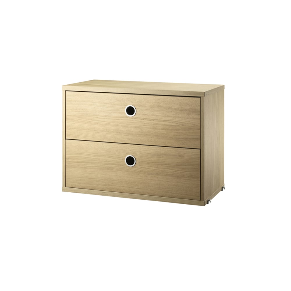 String cabinet with drawers Oak, 58x30 cm | Scandinavian Design | Dressers & sideboards | Beige