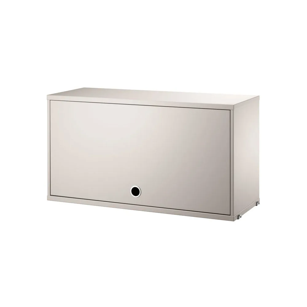 String cabinet with flip door 78 cm, Beige String