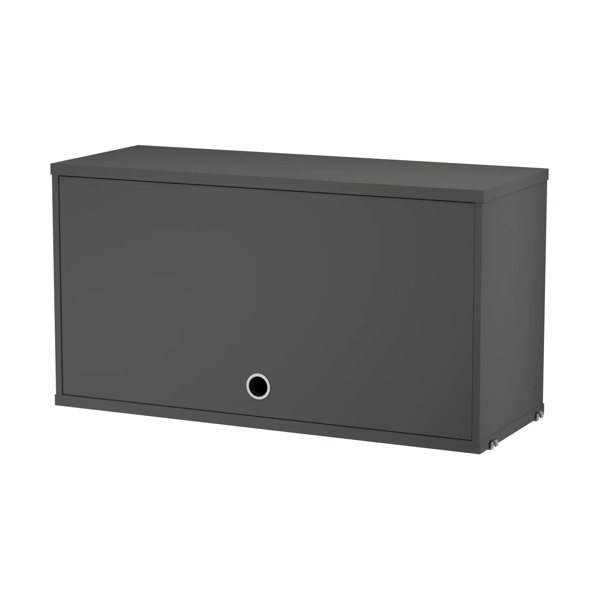 String cabinet with flip door 78 cm, Dark grey String