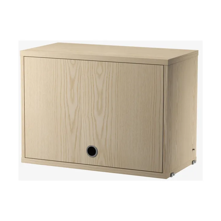 String cabinet with flip door - Ash, 58x30 cm - String