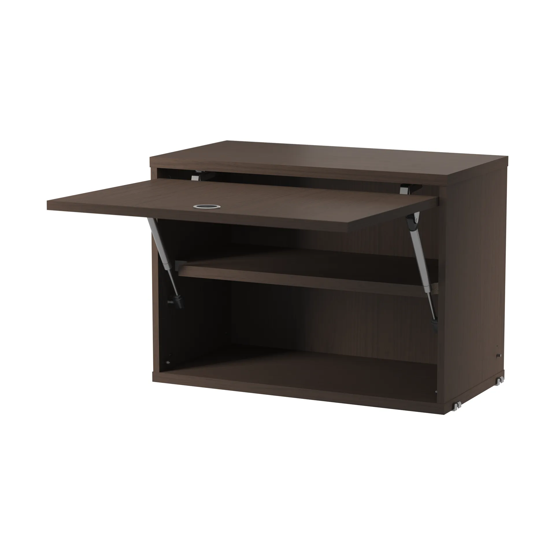 String cabinet with flip door, Dark oak, 58x30 cm String