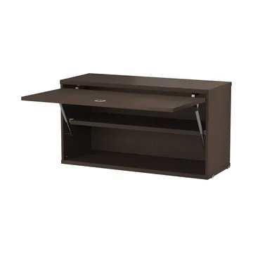 String cabinet with flip door - Dark oak, 78x30 cm - String