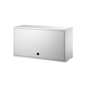 String cabinet with flip door - Grey, 78x30 cm - String