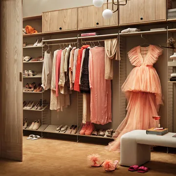 String cabinet with flip door - Oak, 78x30 cm - String